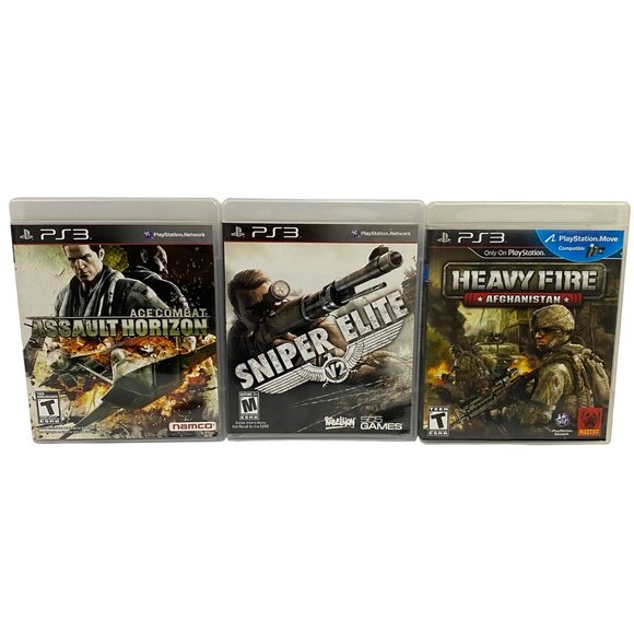 Heavy Fire Afghanistan / Sniper Elite V2 / Ace Combat Assault Horizon PS3 Games - Picture 1 of 11